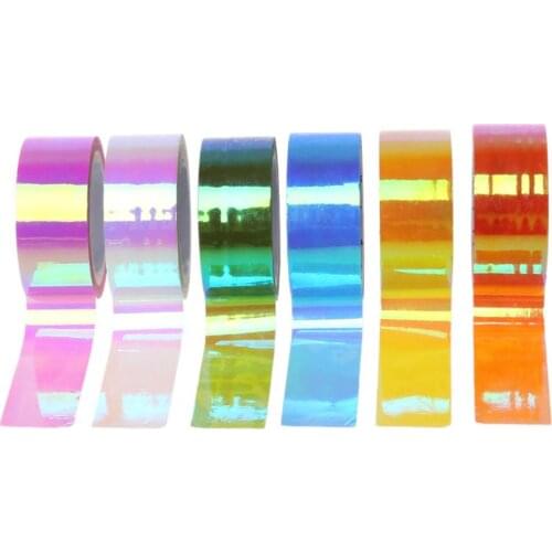 5m Rhythmic Gymnastics Decoration Holographic RG Prismatic Glitter Tape Hoops Stick DIY Scrapbooking Tools Masking Tape