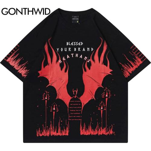 GONTHWID Men's T-shirts With Print