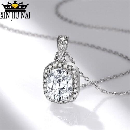 Hot sale new s925 sterling silver fashion wild exquisite luxury beautiful super sparkling ladies female money chain pendant