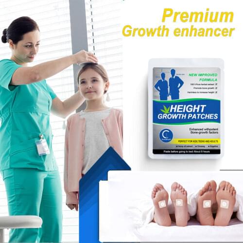 GPGP 60PCS Grow Taller Foot Patch Enhancer Patch Growtaller plaster Patch in Foot Height Growth Foot Patch For Adults and Teen