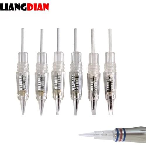 10pcs/lot Disposable 8mm Screw Permanent Eyebrow Lips Microblading Makeup Tattoo Needles Cartridges For Premium Charmant