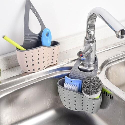 Sink Basket Basket Hanger Sponge Drainer Rack Bathroom Accessories Debris Storage Holder Kitchen Gadgets Cutlery Container
