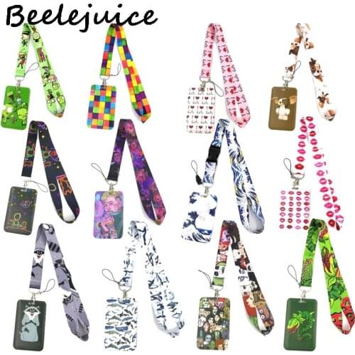 Creative Lanyard Card Holder Student Hanging Neck Phone Lanyard Badge Subway Access Card Holder Accessories Decorations Gifts