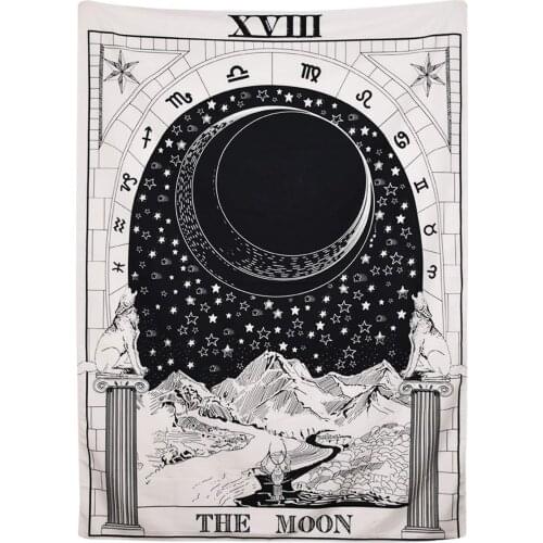 The Moon The Star The Sun Tapestry Medieval Europe Divination Wall Hanging