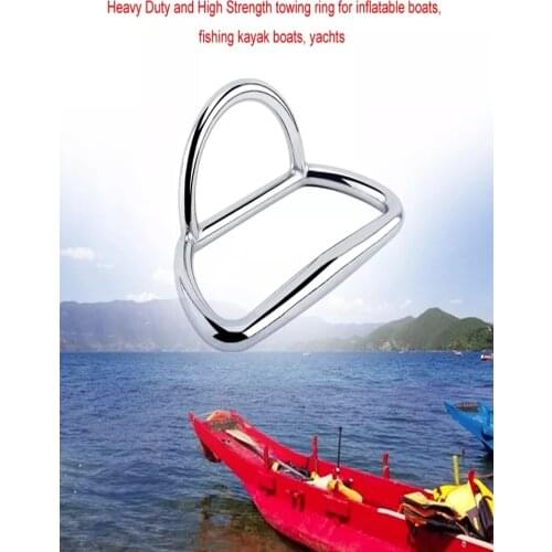 Stainless Steel 316 Inflatable Boats D-ring Handle Towing Ring Marine Hardware Kayak Fishing Boats Towing Ring Sailing