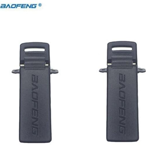 Original 2PCS Black Back clip BaoFeng UV-5R Belt Clip for Baofeng 5r UV 5RE plus 5ra clips parts radio walkie talkie Accessories