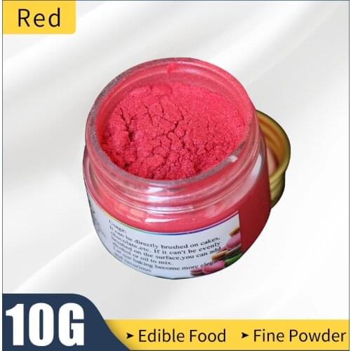 Edible Food Powder 10g Red Food Coloring for Cake Decoration Baking&Pastry Bread Chocolate Fondant D