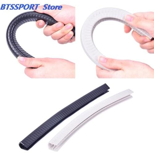 2pcs Rubber Longboard Skateboard Bumper Deck Protection Strip Nose Tail Guard Protector