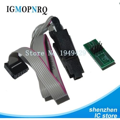 SOIC8 SOP8 DIP8 flash chip format test clips IC female adapter BIOS 24 25 93 USB PROGRAMMER Programmable TL866CS TL866A EZP2010