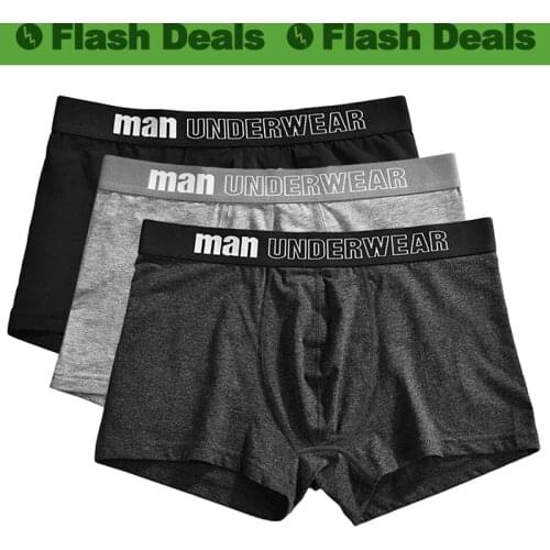 Free Ship Good Quality Cotton Boxers Short Men Breathable Underpants Male Underwear Mens Bodysuit Under Pant Boy Fit Size S-3XL