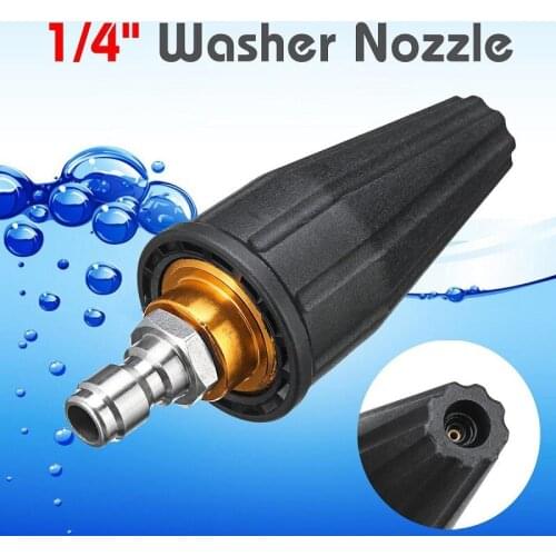 Rotating Dirt Blaster Turbo Nozzle with 1/4" Quick Release Plug Connector turbo lotus for Pressure Washer Car Washing Machine