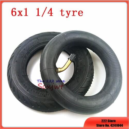 High quality 6X1 1/4 Pneumatic inner outer tire suitable for folding bicycle mini surfing electric scooters 6 inch tyre 6*1.25