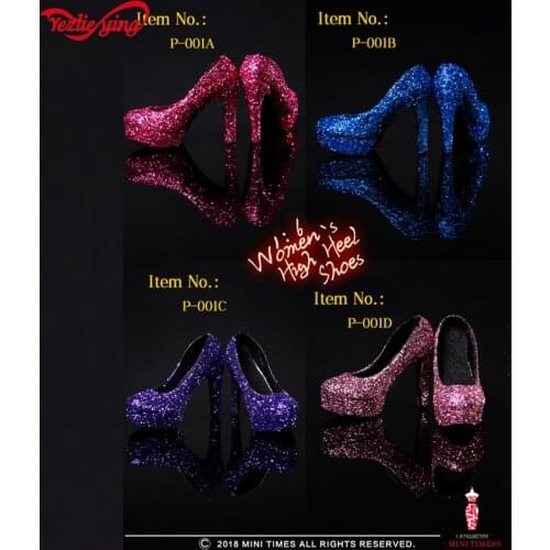 1/6 Accessories Clothing action figures 1:6 Scale Female Body MINI TIME Women High Heel Shoes 7 Colors Model Fit 12''Toys Doll