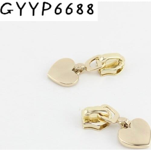 30sets/lot 5# DIY nylon teeth zipper head + zipper puller slider metal Plating accessory for bags,garments fabric