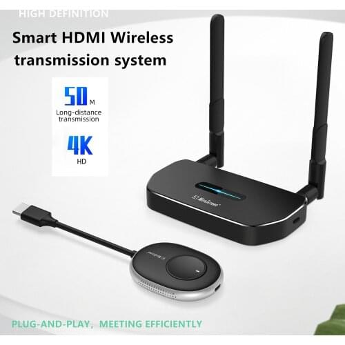 4K Wireless HDMI-compatible Transmitter and Receiver Ultra HD Video Audio Extender Converter Adapter For Laptop,Phone to HDTV