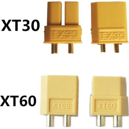 500 Pairs XT60 XT30 Yellow Battery Connector Set Male Female Gold Plated Banana Plug For RC Multicopter 20