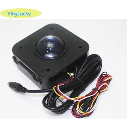 Arcade Trackball Illuminated 4.5cm Round LED Trackball Mouse PS/2 PCB Connector For Arcade