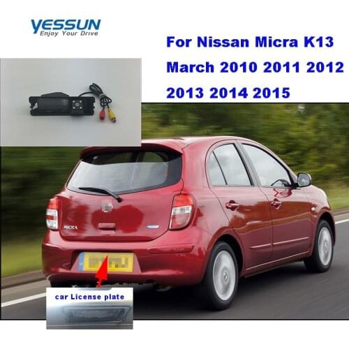 Yessun car rear camera For Nissan Micra K13 March 2010~2015 Renault Sandero Rear View camera rca video cable reverse camera
