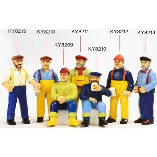 Free Shipping 1/25 Simulation Sailor Captain Doll For RC Boat/Ship/Marine Model