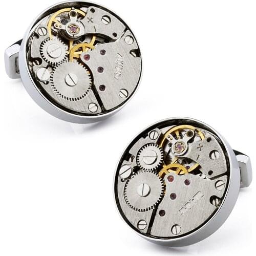 HAWSON Brand Gift Cufflinks Items Watch Non-Movement Cuff Links Wedding Jewelry