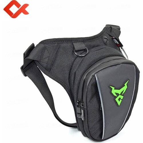 Black Motorcycle Drop Leg Bag Night Travel Moto Hip Bag with Reflective Strip Waterproof Motorcycle Rear Bag 4Style sacoche moto