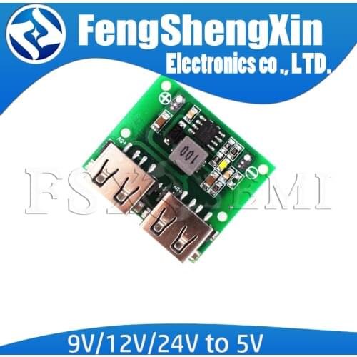 Double USB output 9V/12V/24V to 5V 3A DC-DC Car charging buck voltage regulator charging module