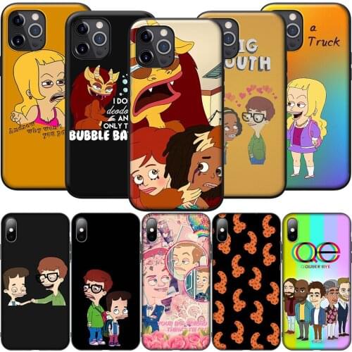 GX34 Big Mouth Silicone Soft Case for iPhone 12 Mini 11 Pro XS Max XR X 8 7 6 6S Plus 5 5S SE 2020