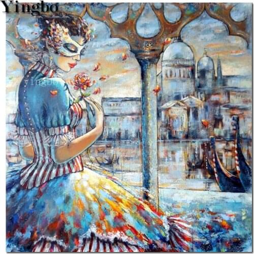 Carnival Masks Venice DIY 5D Diamond Painting Full Square Drill Embroidery Cross Stitch diamond supplies Mosaic Home Decor gift
