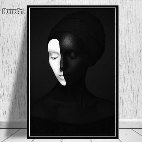 Makeup Black White Women Paintings Print On Canvas Posters and Prints Modern Girl Wall Art Decorative Pictures for Living Room