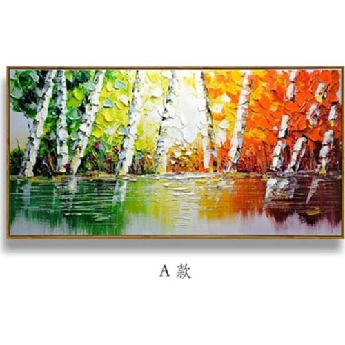 Colorful Canvas Oil Painting Artwork Tree Art Wall Art Oil Painting Modern Wall Painting Art On Canvas For Home Wall Decor