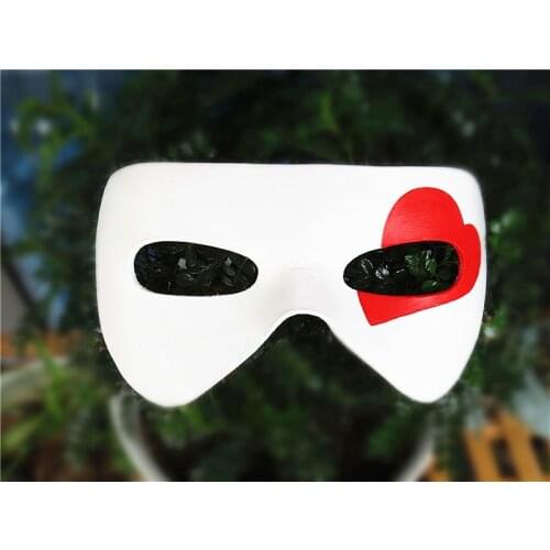 Valentines Day Mask Half Face cowhide Leather Japanese geisha Cosplay Mask For Masquerade Halloween Club Party Masks