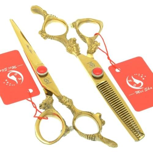 Meisha 6 inch Japanese Steel Barber Hair Beauty Scissors Hairdressing Shears Hair Salon Cutting Thinning Styling Tools A0101A