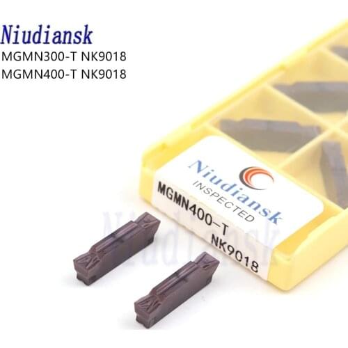 MGMN300-T NK9018 MGMN400-T NK9018 10PCS Carbide Inserts CNC Lathe Tool Turning Insert Grooving Cutting Tool For Stainless Steel
