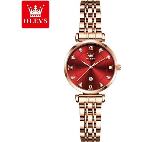OLEVS Fashion Casual Womens Quartz Watch Popular Brand Ladies Watches for women Female Diamond Wristwatches for Women Clock
