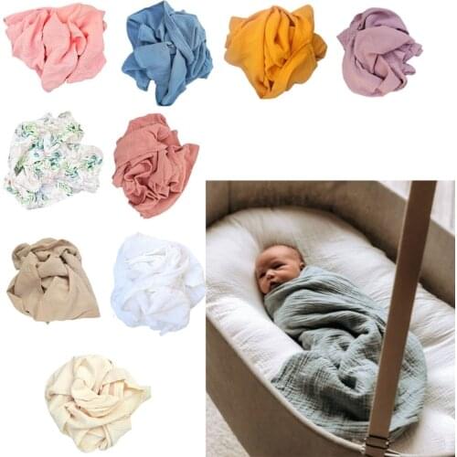 Muslin Cotton Baby Blanket Newborn Swaddle Warp Baby Photography Prop Bath Towel