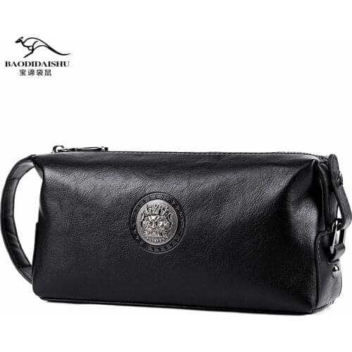 New Design Mens Genuine Leather Day Clutch Business Handbag Male Travel Bag Big Capacity Tote for Man