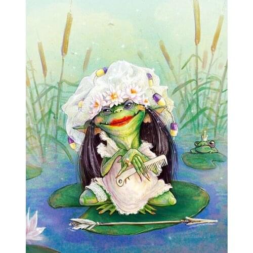 K107 diamond painting kit full drill embroidery cross stitch kit diamond painting animals frog
