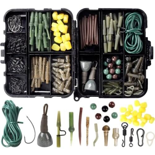 Carp Fishing Tackle Kit,Carp Fishing Equipment 214Pcs Carp Fishing Bait Fishing Gear Carp Fishing Hooks Carp Fishing Box