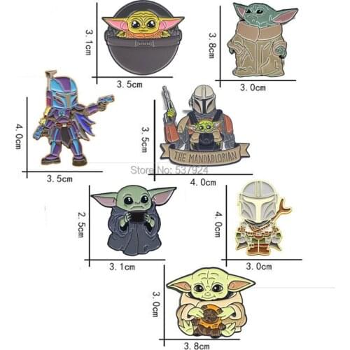 New 20Pcs Baby Alloy Brooch Lapel Pin Action Figure Toy