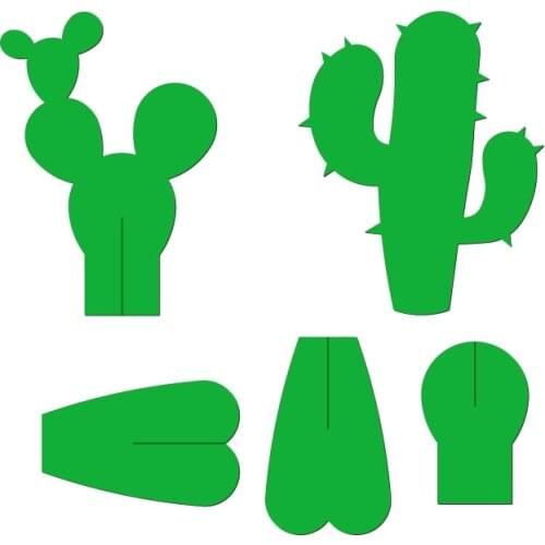 New Cactus Wooden Die Scrapbooking C2941 Cutting Dies Multiple Sizes Compatible With Most Die Cutting Machines