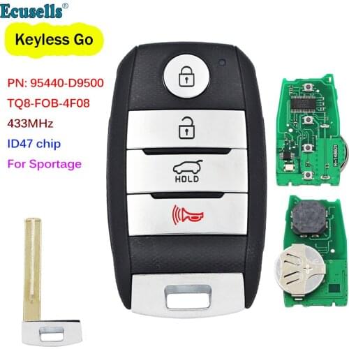 Keyless Go Smart Remote Key FSK 433MHz ID47 Chip for Kia Sportage 2019 2020 P/N: 95440-D9500 TQ8-FOB-4F08