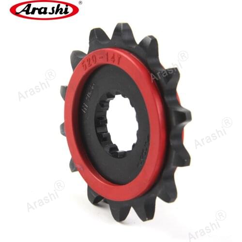 Arashi 14T 520 Rubber Cushioned Front Sprocket For YAMAHA YZ 426 YZ426 2000 2001 2002 Chain Sprockets WR426 WR426 2001 2002