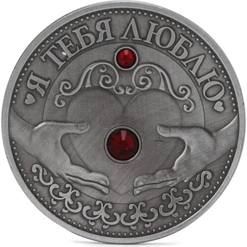 Russian Heart Mothers Day Commemorative Coins New Year Souvenirs Collection New home decor Drop shipping