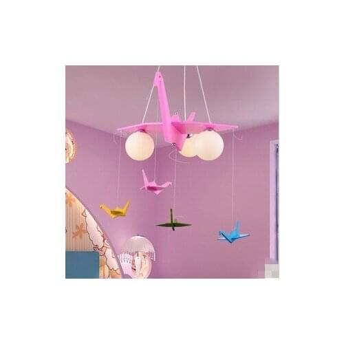 Modern cartoon Paper cranes princess child room pendant light bedroom lamps