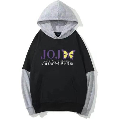 Jojo Bizarre Adventure Japanese Anime Printed Mens Hoodies Streetwear Hoodies Sweatshirts
