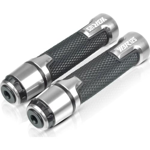 Universal CNC Aluminum Motorcycle Accessories handlebar hand bar Handle Grips Motorbike Hand Bar Grip Rubber FOR YAMAHA YBR 125