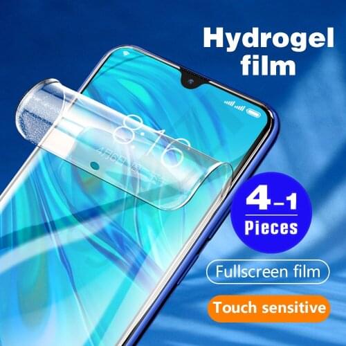 1-4Pcs cover protective film for huawei p smart 2021 2020 S Z pro 2019 plus 2018 hydrogel film phone screen protector Not Glass
