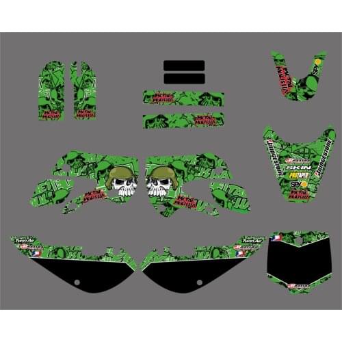 037 Motorcycle New Style TEAM GRAPHICS & BACKGROUNDS DECAL STICKER Kits For KAWASAKI KLX 110 65 KLX110 2000-2009 KLX65 2000-1203