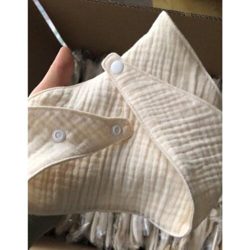 Q1FE 1 Pc Baby Bibs Boys Accessories Newborn Girls Burp Bandana Cotton Soft Toddler Triangle Scarf Infant Bibs