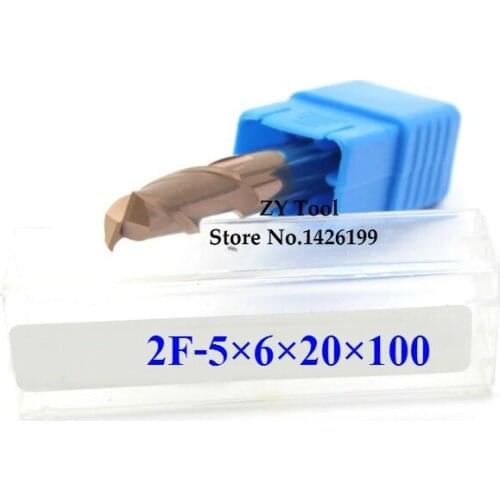 1PCS HRC60 Extend carbide alloy Milling cutter 2Flute 2F-5*6*20*100L, tungsten steel milling cutter,CNC milling tools, machine